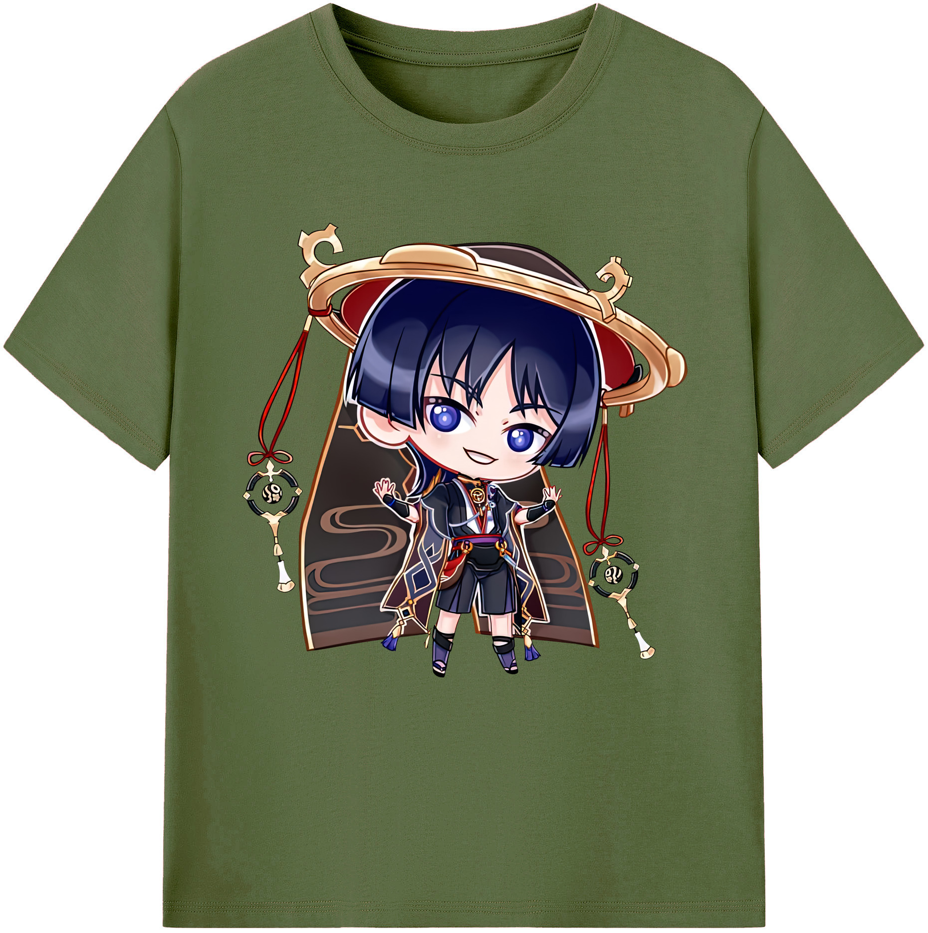 げんし神 さんペい genshin Sanpei 綿100％半袖Tシャツ（フロントプリント）